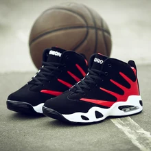 Men Basketball Shoes High Top Air Cushion Sneakers Men Lace Up Ankle Sport Shoes Winter Warm Fur Basket Homme Basquete Masculino