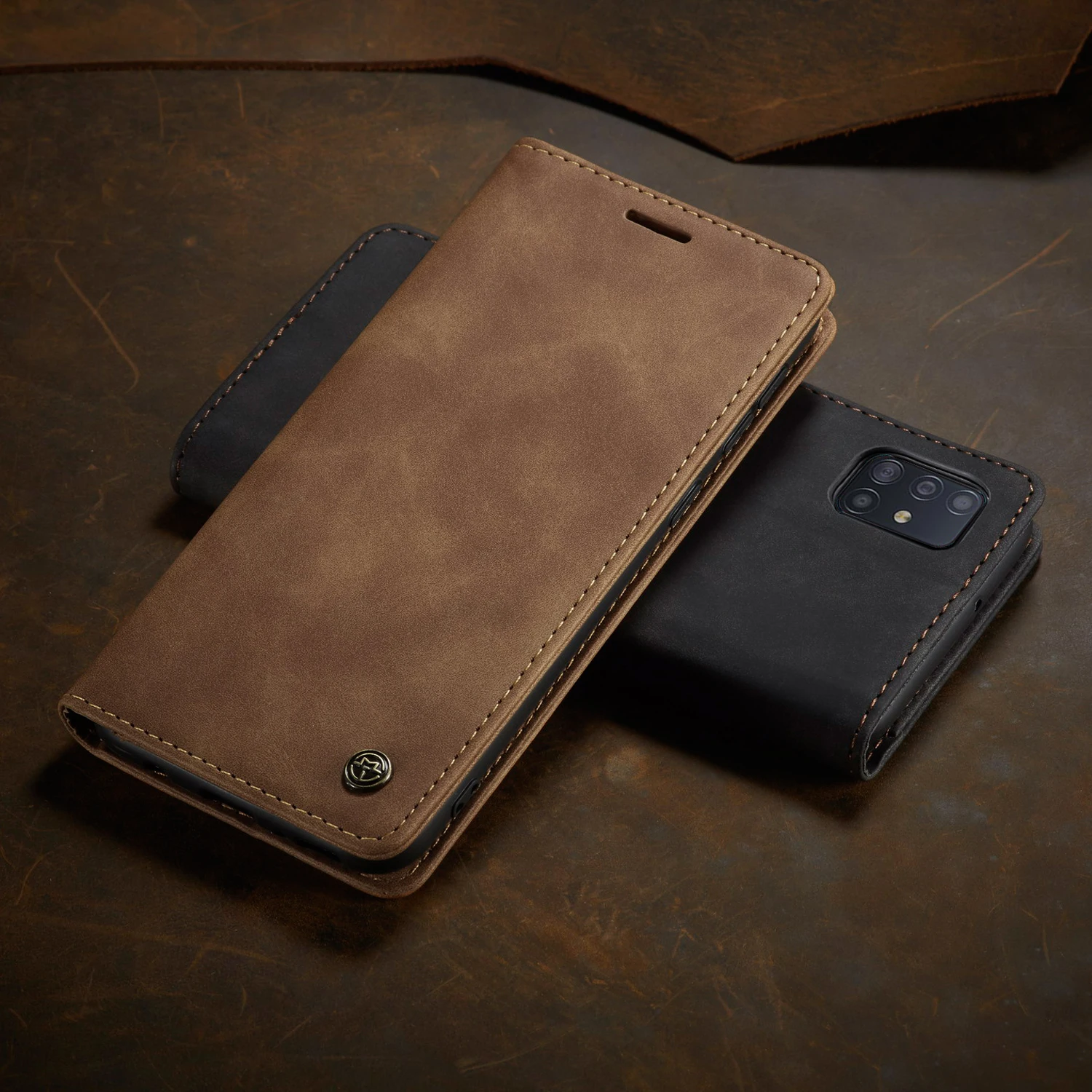 Leather Flip Cover Samsung M21 Samsung Galaxy M21 Case Wallet