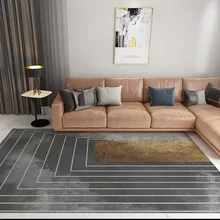 Ковер для гостиной, Настольный коврик для чая, роскошный светильник, серый ковер, полный ковер, спальня в скандинавском стиле, американский ковер