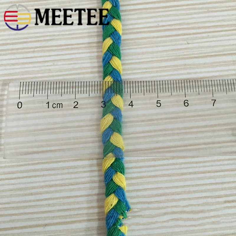 Тройная Толстая витая сумка Meetee из хлопка 30 метров ручная для шитья Декоративная