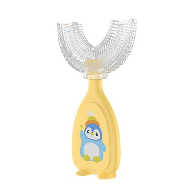Children U Shape Toothbrush Soft Silicone Training Teeth Cleaning Whole Mouth Teethbrushes for 2-12 Years Kids 2