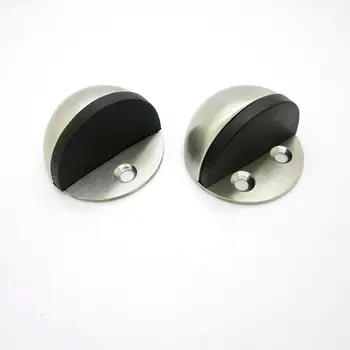 

Stainless Steel Rubber Door Stopper Door Stop Non Punching Sticker Door Holders Catch Floor Mounted Nail-free Door Stops