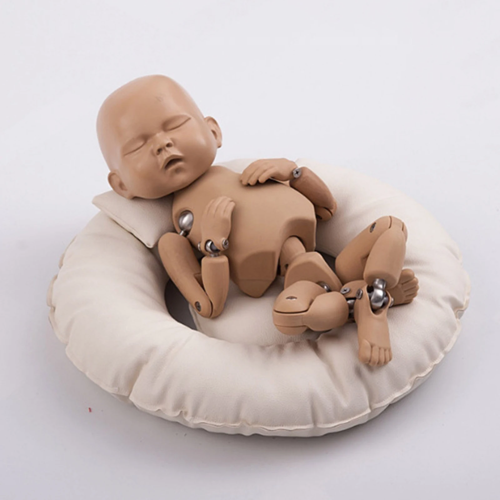 Newborn Photography Prop Baby Posing Pillow Photo Prop Pad Photoshoot Beige