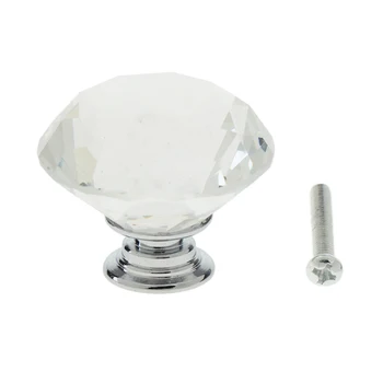 

Crystal Knob Pull Handles for Cabinet Doors and Drawers Furniture Hardware Handle Waredrobe Knob Pull Crystal Dresser Knob
