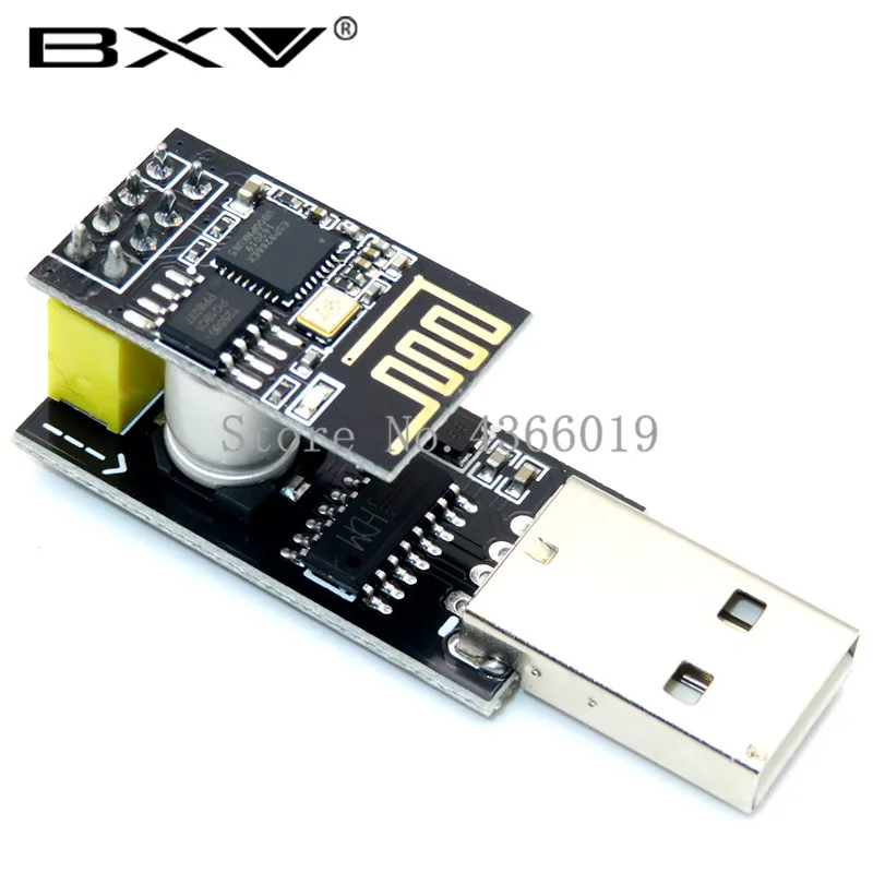 ESP01 программатор адаптер UART GPIO0 ESP-01 адаптер ESP8266 CH340G USB к ESP8266 Серийный беспроводной Wifi доска разработки модуль - Цвет: With ESP-01S