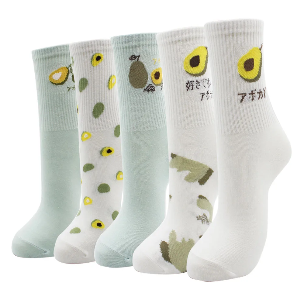 4-5 Pairs Newest Colorful Harajuku Korean Kawaii Cute Women Socks Cartoon Cat Dog Owl Stripe Avocado Girl Cotton Socks 4-5 Pairs Newest Colorful Harajuku Korean Kawaii Cute Women Socks Cartoon Cat Dog Owl Stripe Avocado Girl Cotton Socks