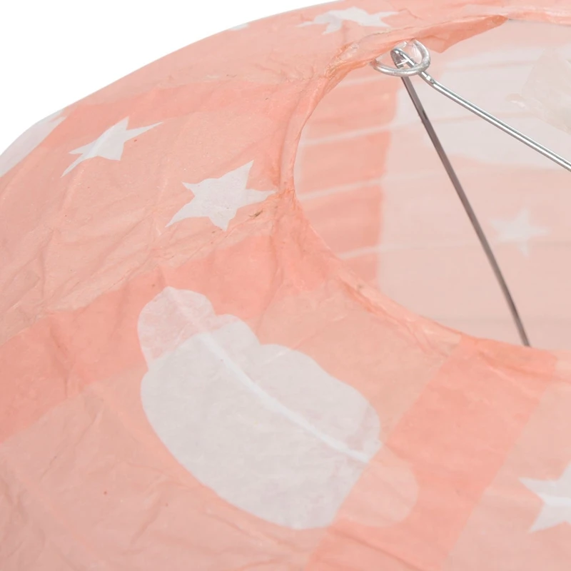 2 шт. 12 дюймов воздушный шар бумажный фонарь абажур потолочный светильник Свадебная вечеринка Декор, Розовая Радуга и красочные полосы