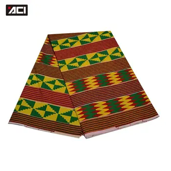 

ACI 2020 Newest Ghana Kente Ankara Fabric African Real Wax Prints 6 Yards Veritable Wax Tissus African Fabric Batik Nigeria Wax