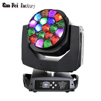 

LED 19x15w bee eyes Perfect zoom Wash, Amazing Beam, Spectacular Graphic Effects for DMX stage light
