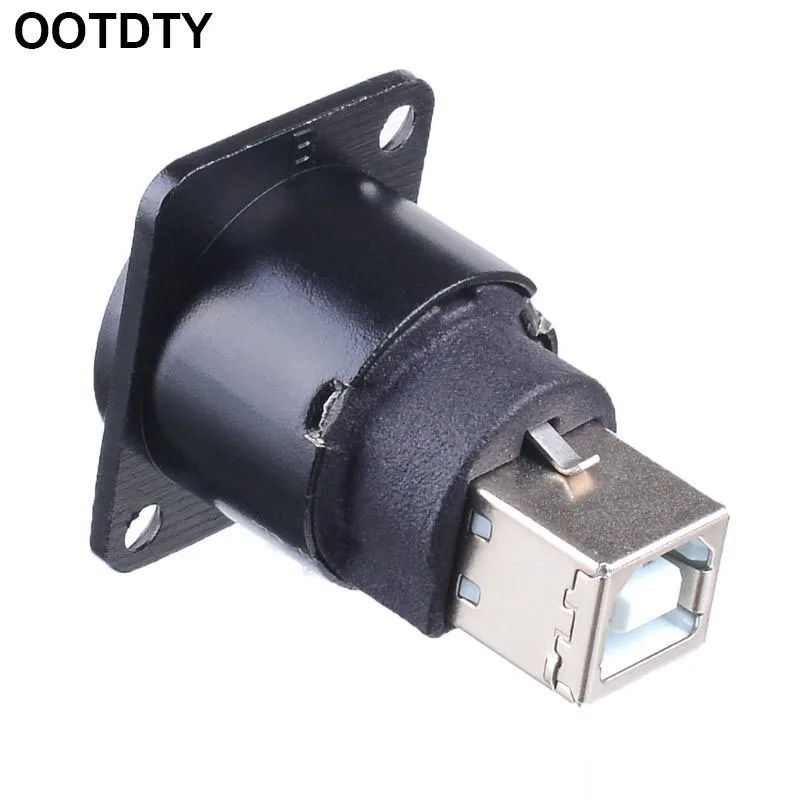 Металлический USB B Тип гнездо для USB A Тип гнездо адаптер для монтажа на панель