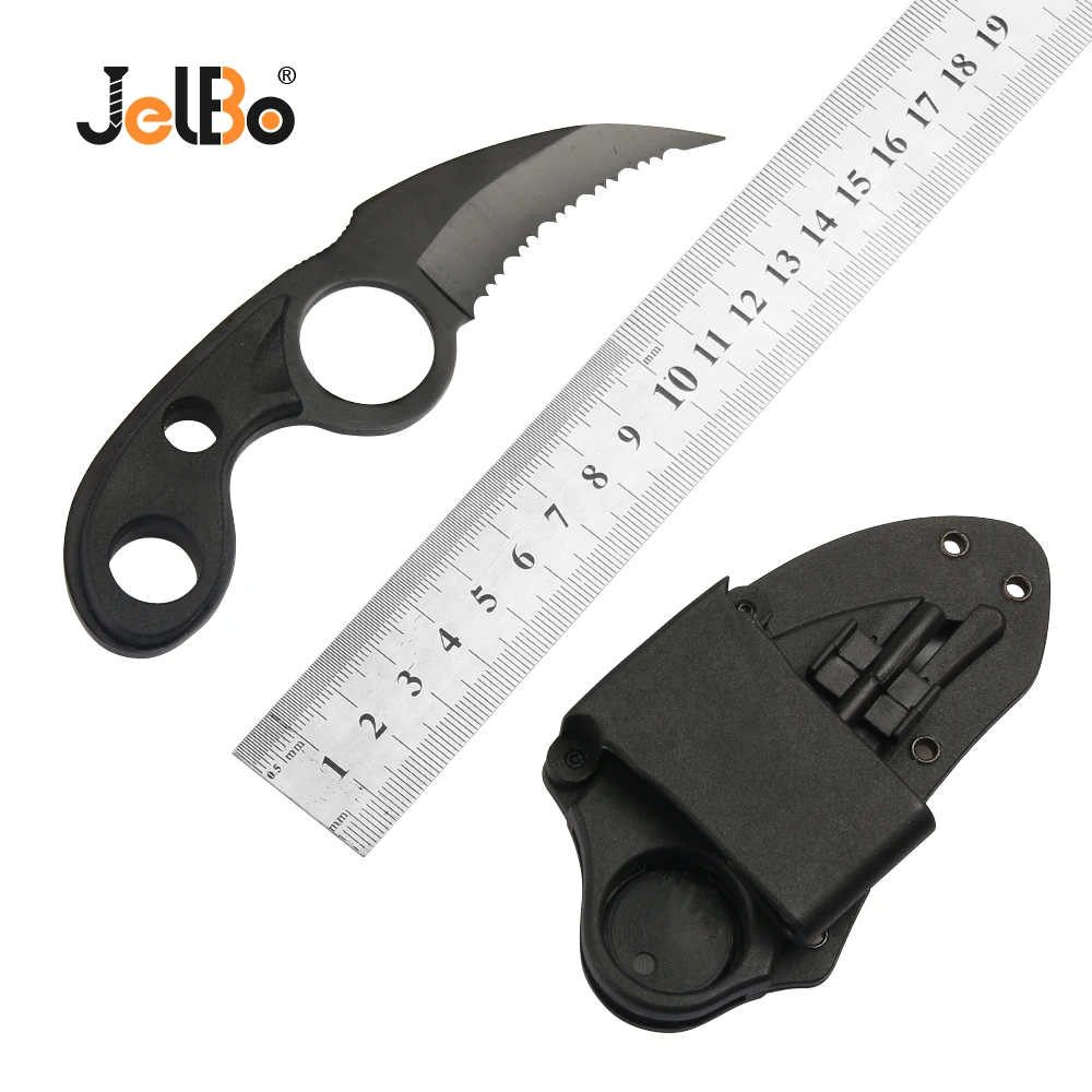 JelBo нож для выживания Мини Karambit CS GO тактический шеи походный охотничий