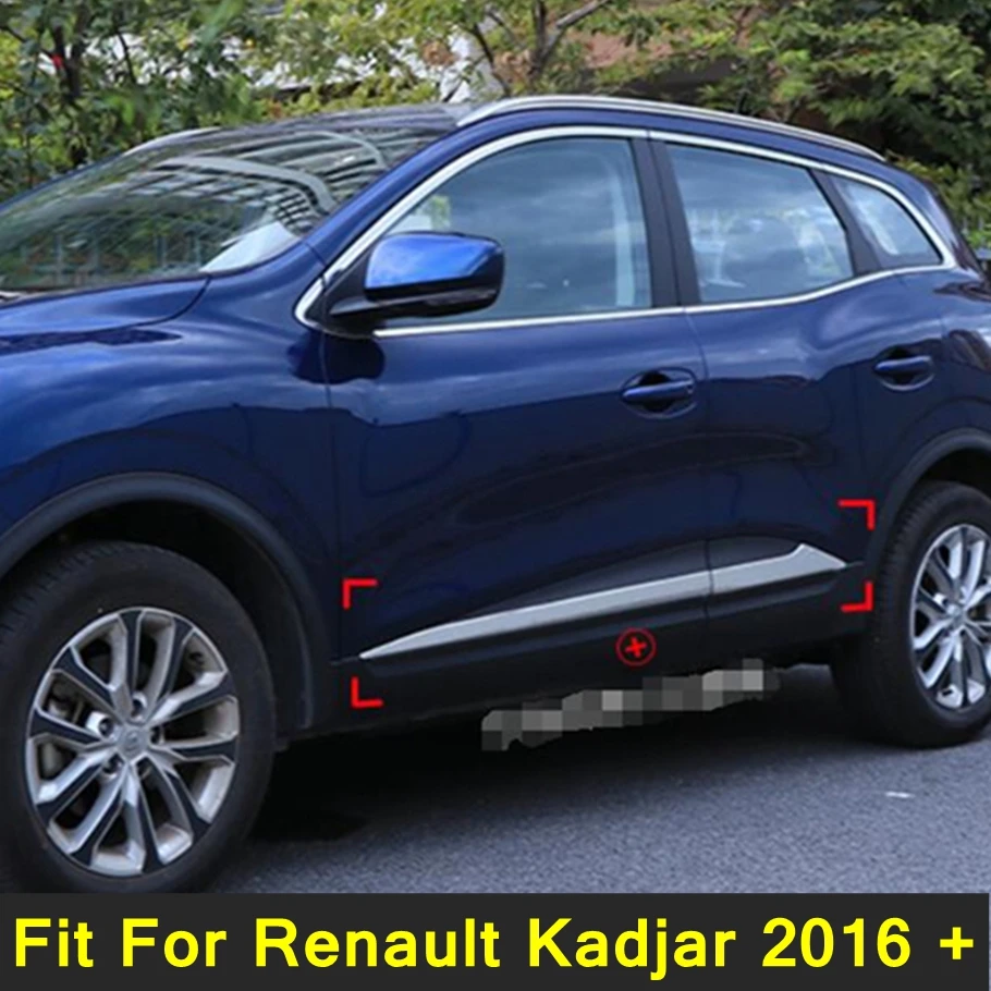 

Аксессуары Lapetus из нержавеющей стали для Renault Kadjar 2016 2017 2018 внешняя зеркальная защитная крышка для отделки 4 шт.