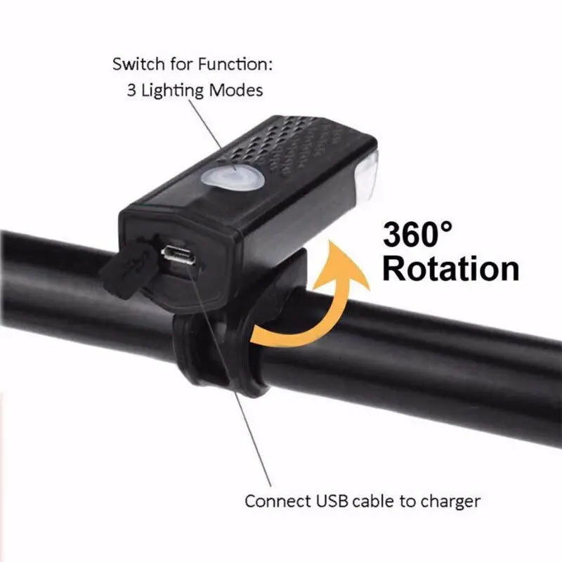 Фонари для велосипеда USB светодиодный перезаряжаемый набор инструментов для велосипеда яркая передняя фара и задний фонарь фонарик