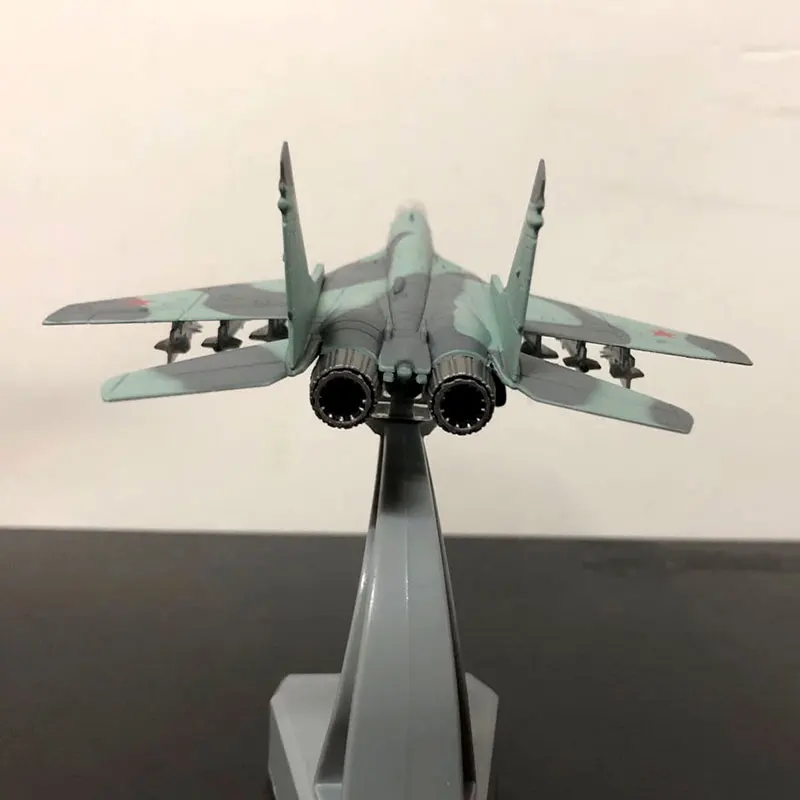AMER 1/100 Scale Russia MIG-29 Fighter Diecast Metal Military Plane Model Toy For Collection/Gift/D