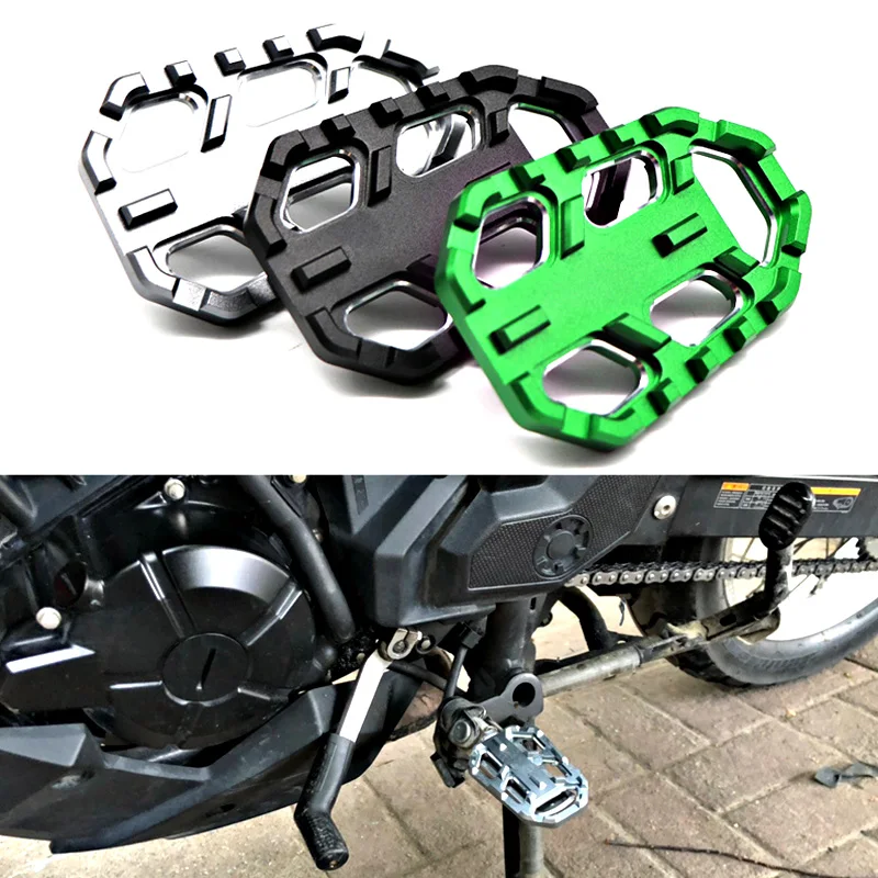 Байкерская подставка для ног заготовка широкая педаль Kawasaki Versys 650 1000 X300 подножки
