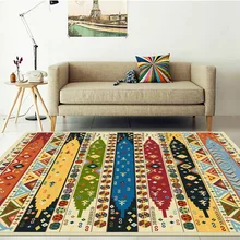 Богемия стиль цвет геометрический узор ковер Гостиная деревянный пол коврик под дверь спальни нескользящий ванная комната ковер на заказ