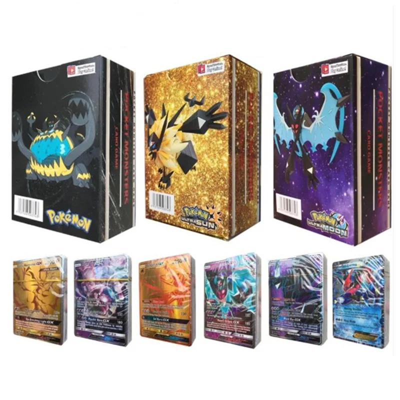 

300pcs 295GX 5MEGA non repeat Shining Cards Game Battle Carte Trading Children Pokemon card Toy