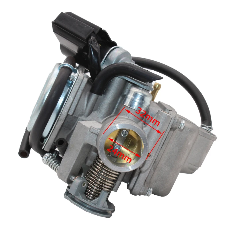 PD24J 42 мм воздушный фильтр карбюратора 24 мм Carb мотоцикл для двигателя GY6 125CC 150CC 200CC ATV Go Kart мопед и скутер Байк