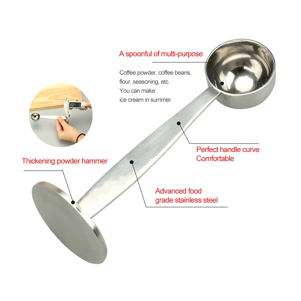 2 в 1 чашка горячего Es пресс o кофейная подставка мерная ложка из нержавеющей стали пресс для кофейного порошка и Чайная посуда кухонные принадлежности