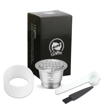 

1Set Stainless Steel Nespresso Capsule Refillable Coffee Filter Pod Birthday Coffeeware Gift