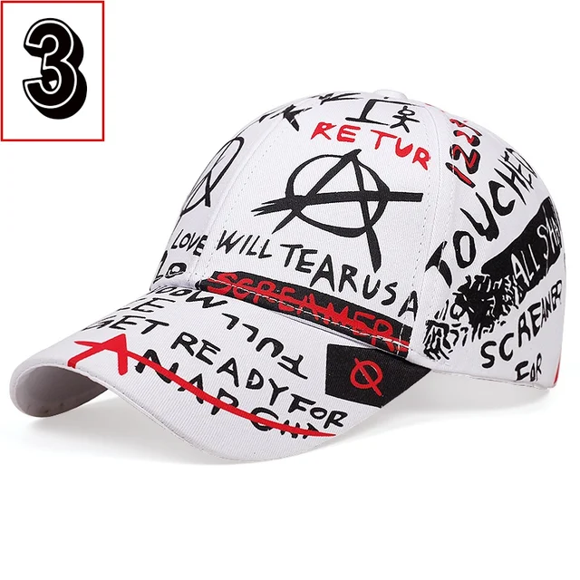 38 Styles Hot Graffiti Baseball Cap Women’s Hat Summer Sun Hat Cotton Men’s Baseball Cap Sports Cap Golf Cap Gorras Hombre 3