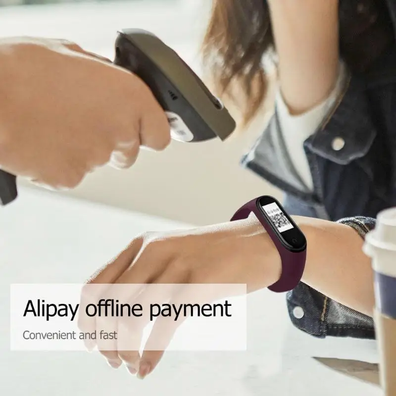 mi Band 4 CN версия Xiaomi mi Band 4 5ATM пульсометр фитнес-трекер 50 м водонепроницаемый смарт mi band 4 для Android IOS