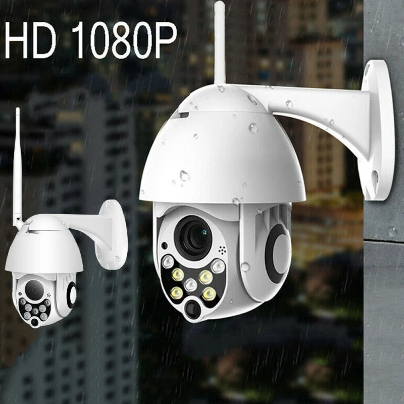 2MP беспроводная Wifi камера 1080P Full color HD, ip-камера PTZ наружная Водонепроницаемая камера ночного видения наружная сетевая камера наблюдения