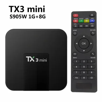 

TX3 Mini Android Set Top Box 7.1 4K HDMI HD TV Box Mart TV Box S905W 2GB 16GB /1GB 8GB 2.4GHz WiFi Media Player+ Remote Control