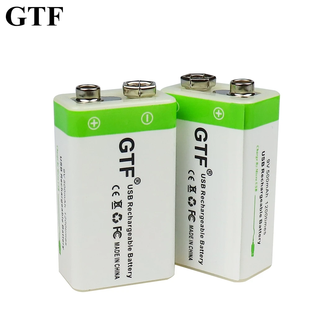 Trouw Groenteboer alleen Gtf 9V 500Mah Lithium Usb Oplaadbare Batterij 9V Li Ion Vierkante Batterij  Voor Speelgoed Afstandsbediening Ktv Multimeter microfoon|Oplaadbare  Batterijen| - AliExpress