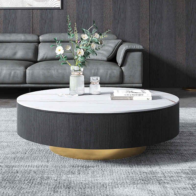 stone coffee table round