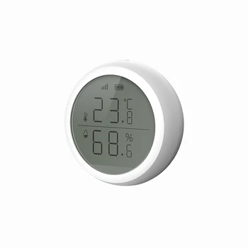 

Tuya Zigbee Temperature and Humidity Sensor with LCD Screen Display Works With Amazon Google Home Assistant