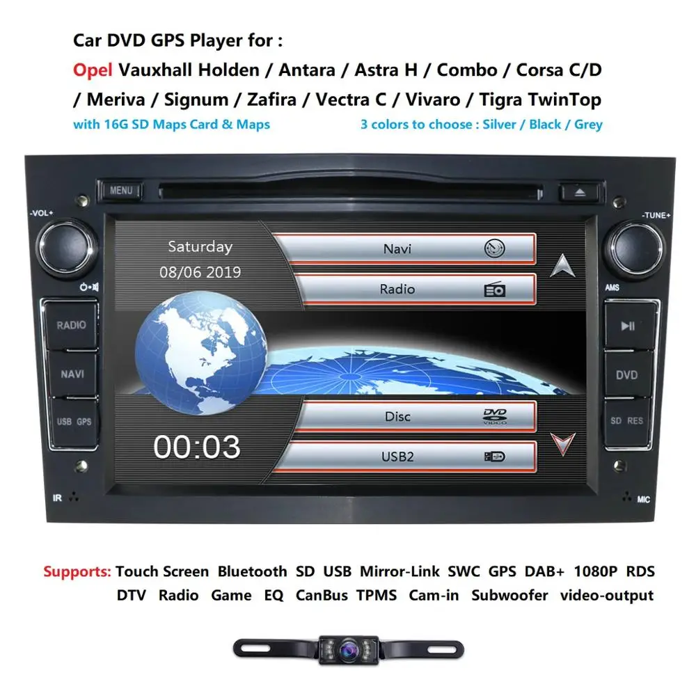 Excellent 7 inch 2 din pouces Double Din dans le tableau de bord pour Opel Vauxhall Corsa Vectra Astra GPS Navigation lecteur DVD lien mir 2