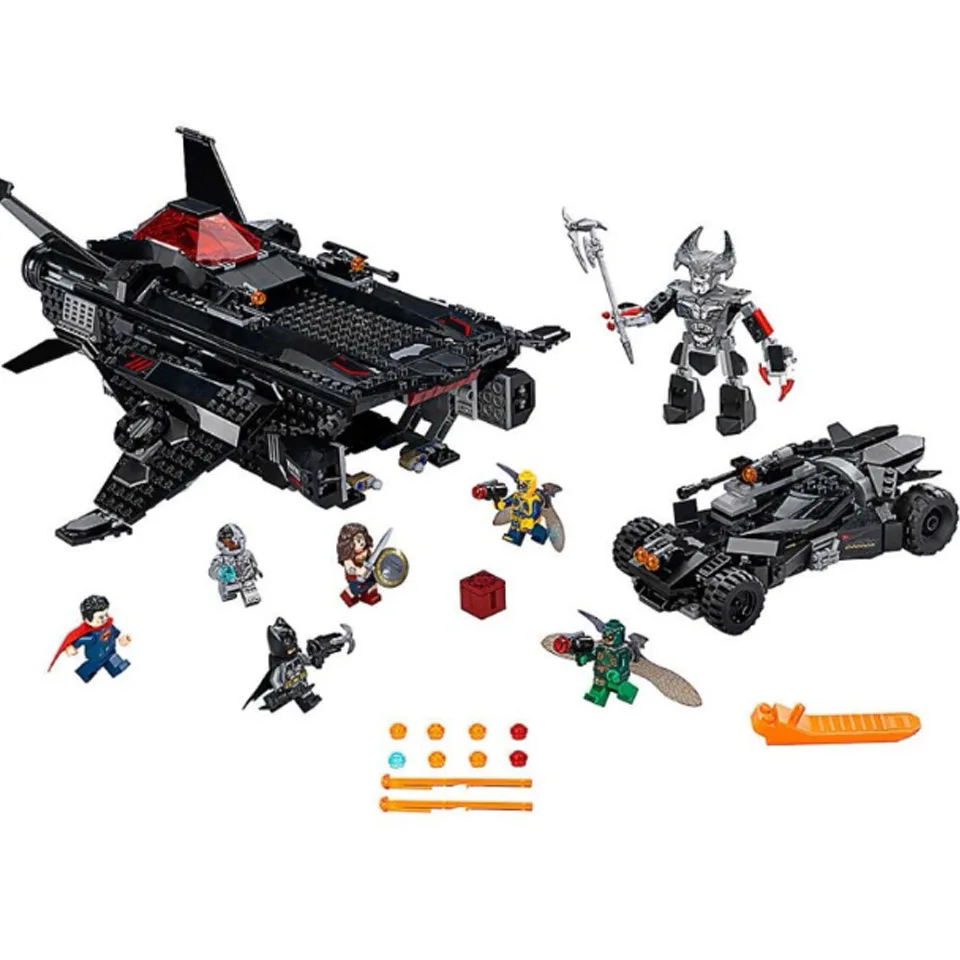 Ceny Bela 10846 DC komiks Super Hero Flying Fox batmobil transportu powietrznego ataku klocki zabawki kompatybilny z legoinglys 76087 Batman