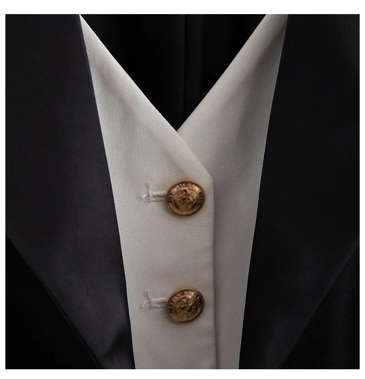 Женский пиджак, ретро британский стиль, темперамент, металл, однобортный, цвет, подделка, два предмета, Дикий костюм
