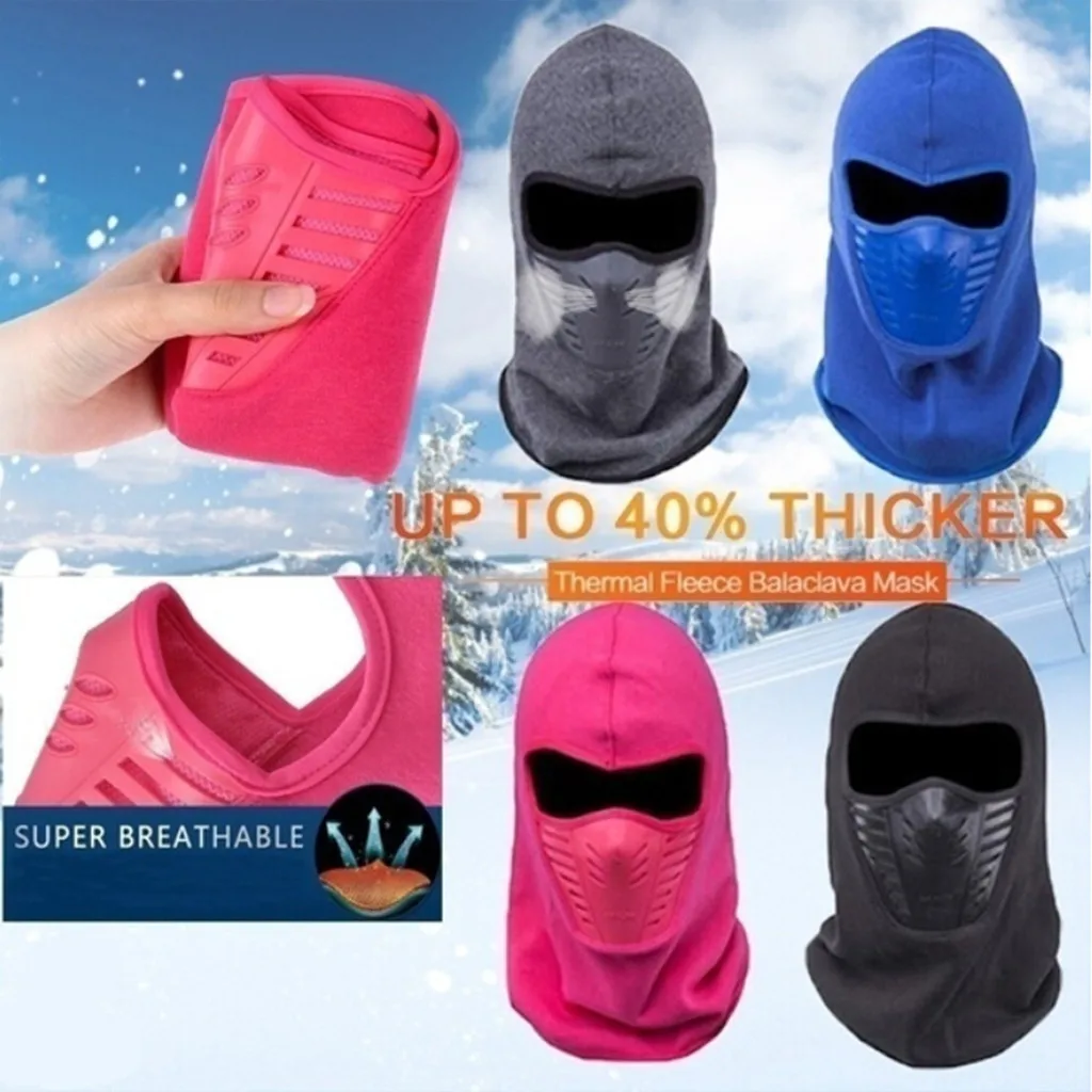Cycling Face Mask Ski Neck Protecting Outdoor Windproof Fleece Winter Hat Helmet Sports Motorcycle Cycling Skiing Breathable