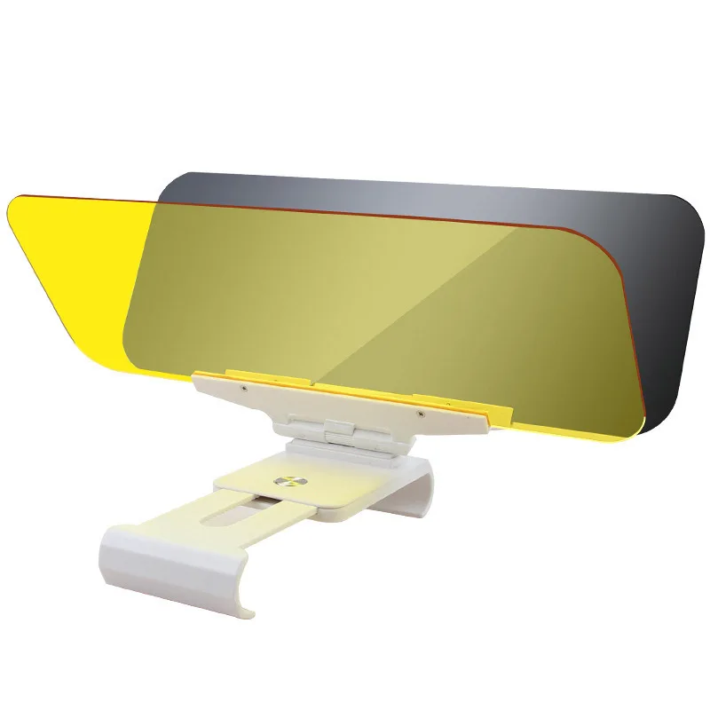 2 в 1, ослепительные очки с защитой от солнечного света, дневное ночное видение, зеркало для вождения автомобиля, солнцезащитный козырек с УФ-защитой, откидной, прозрачный вид