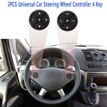 

Wireless Steering Wheel button Key Remote Control Decal Accessories 96dB