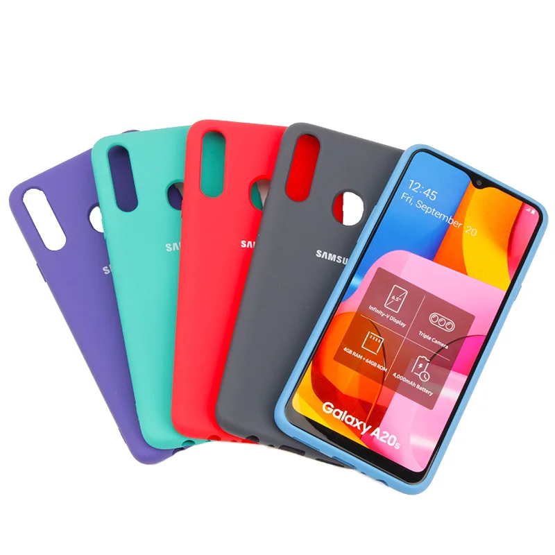 waterproof pouch for swimming Samsung Galaxy A10 A20 A30 Liquid Silicone Case Soft Protection Back Case Soft TPU Cover For Galaxy A01 A20S A10S A02S A20E Case phone pouch case