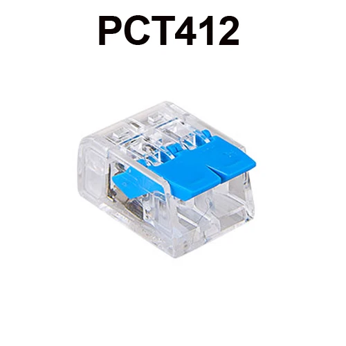 Разъем для провода PCT-212 213 214 215 компактный проводки, проводниковый блок 0,08-2,5 мм PCT-212 213 214 215 218 SPL-2 3 - Цвет: PCT 412 Blue