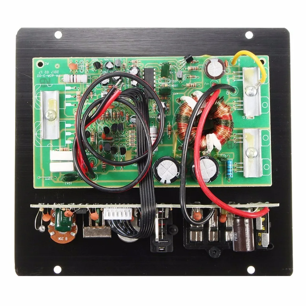 12V Mono 600W High Power Car Audio Amplifier PA-60A Fashion Wire Drawing Powerful Bass Subwoofers Amplifier With 20A Fuse