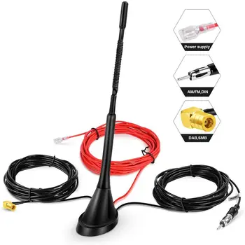 

Universal Roof Mount AM FM Radio Antenna Aerial Base Kit Active Amplified DAB+FM Radio Car Aerial Antenna Mast Car Accessories