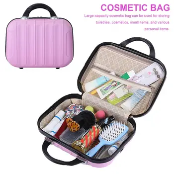 

Travel Makeup Case Waterproof Fashion Cosmetics Storage Organizer Bag Mini Hard Shell Cosmetic Case Luggage