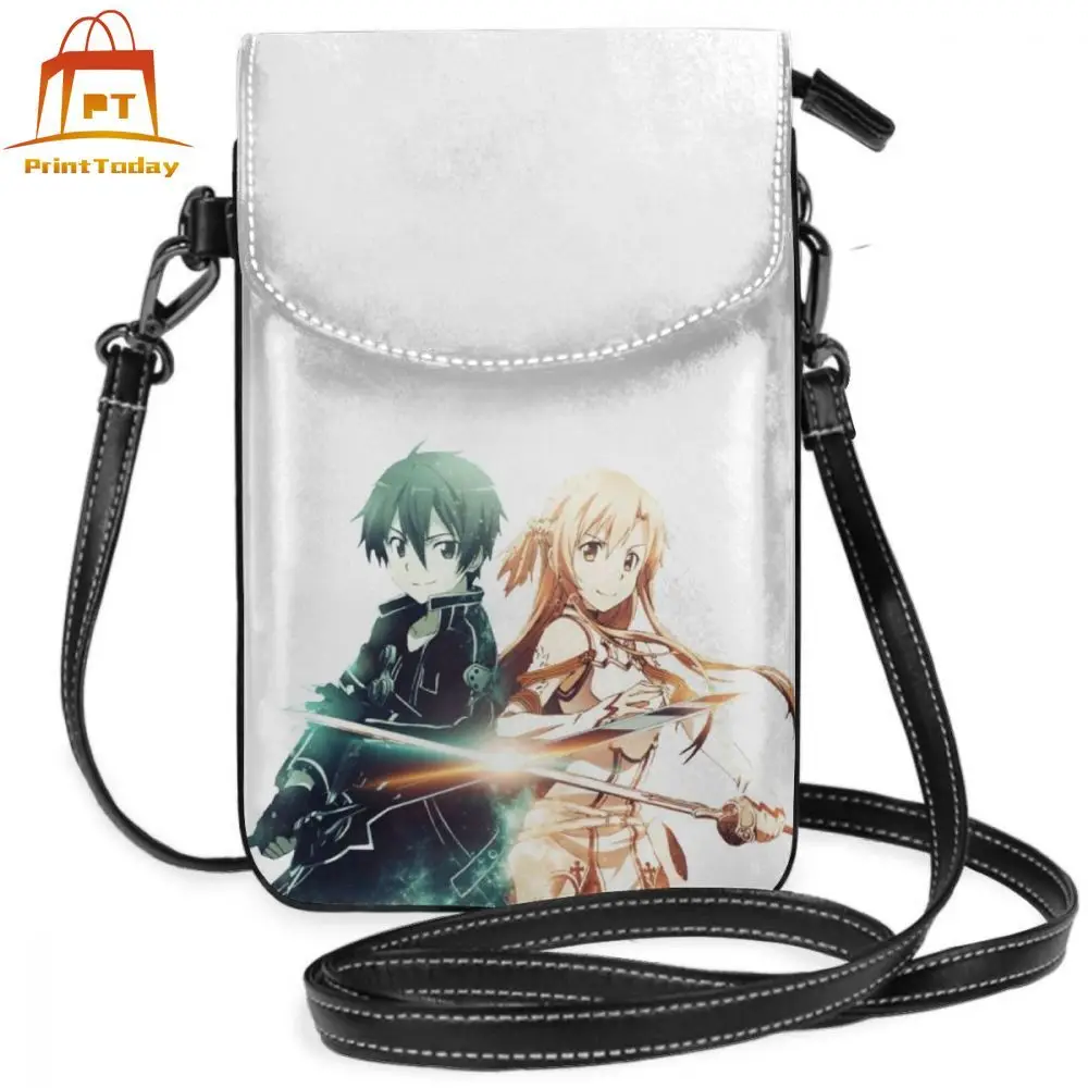 Sword Art Online Books Shoulder Bag Kirito Asuna Double Exposure Leather Bag Wedding Multi Function Women Bags Crossbody Purse