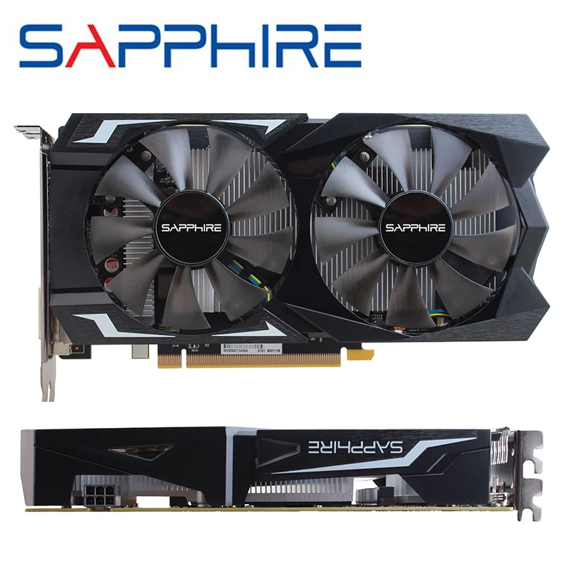 Видеокарта SAPPHIRE AMD для игрового компьютера, видеокарта Radeon RX 560, 4 Гб, 128 бит, GDDR5, PCI, настольная, RX560, видеокарта для игрового ПК, использованные карты