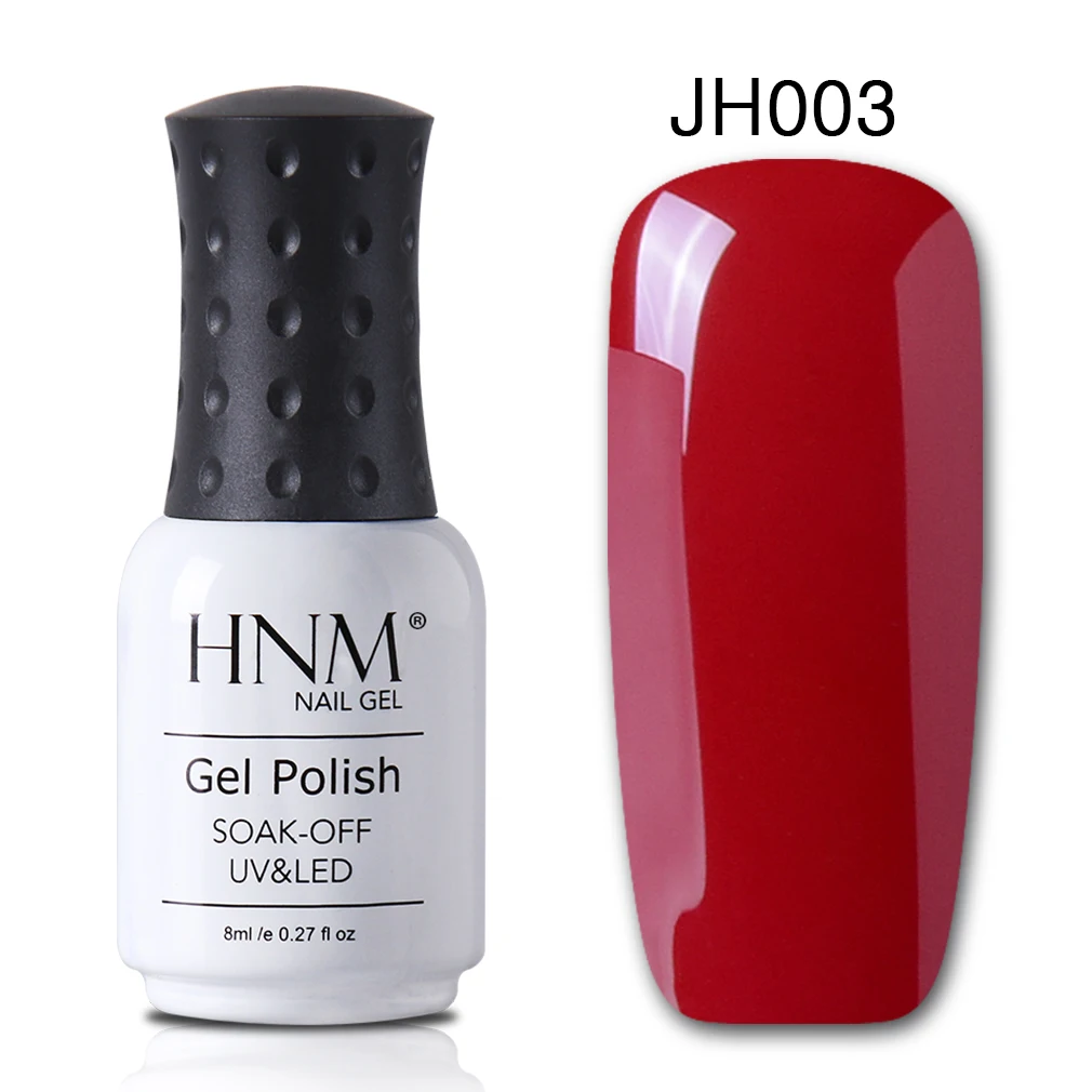 HNM коричневый чистый кофейный цвет Гель-лак для ногтей 8 мл замачиваемый УФ светодиодный Гель-лак для ногтей Полупостоянный Гибридный Гель-лак - Цвет: wine red 3