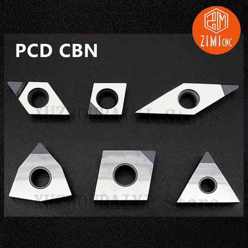 2 шт. CNMG/DCGT/DCGW/DCMT PCD/CBN алмазное лезвие высокопрочная обработка закаленная сталь