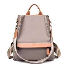 Противоугонная сумка на плечо, нейлоновый женский рюкзак, водонепроницаемый Повседневный Рюкзак, дорожная сумка для покупок, сумка для рыбалки, Прямая поставка O17