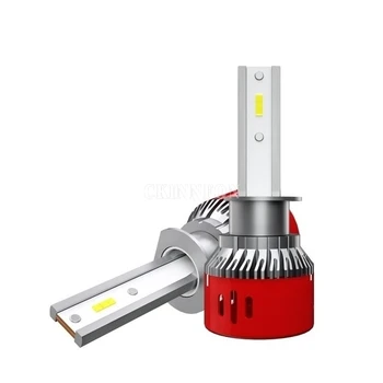 

50Pcs/Lot 25Pair LED H4 H7 H1 HB4 H11 HB3 9005 9006 CSP Chip Car Headlight Bulbs 72W 12V 6000K 12000Lm Lamp Auto Bulb Light