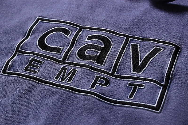 CAV EMPT C.E Gray Purple Green Hoodie Men Women Logo Cavempt Hoodie Embroidered Letters Cavempt Vintage Fashion Sweatshirt