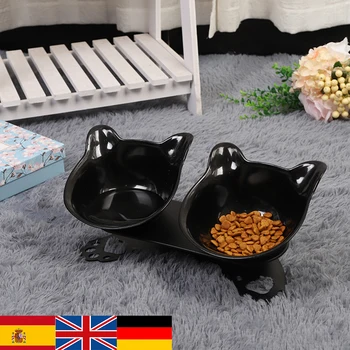 

Cat Bowls Double Bowls With Raised Stand Pet Food And Water Bowls For Cats Dogs Feeders Cat Bowl Pet Supplies Raised #15